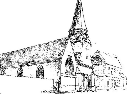 esquisse de l'église